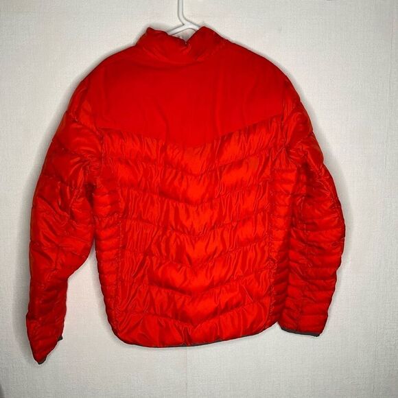 Coral Red Men’s Spyder Insulated Puffer‎ Jacket - Men's L Gray Zip Red Worn Once - Picture 9 of 10